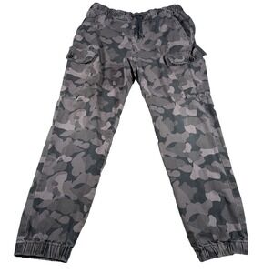 AirWalk Mens Cargo Camo Pants Medium (FITS 31 X 29) Stretch‎ Drawstring Tapered
